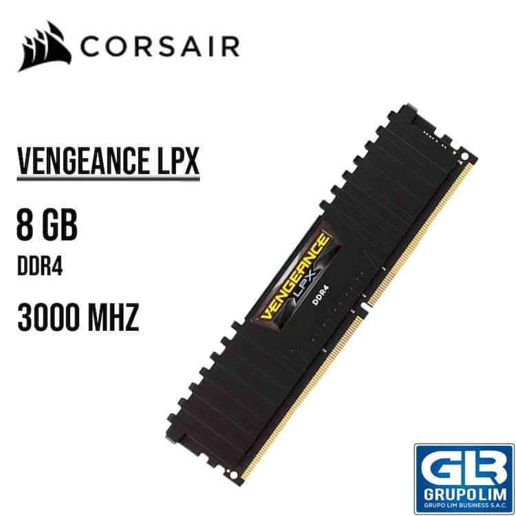 Mem Ddr4 8gb 3000Mhz Vengance Lpx