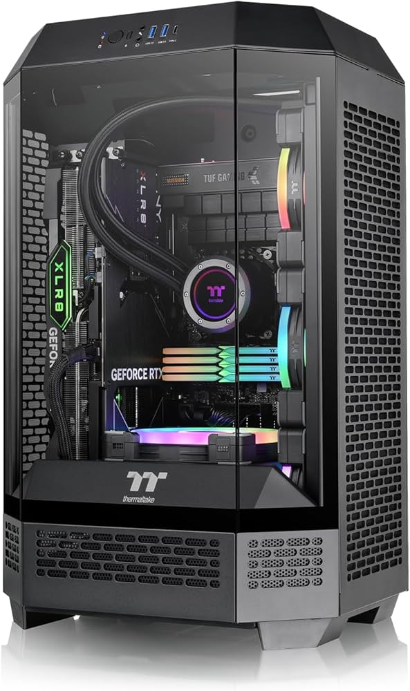 Gabinete Thermaltake 300 Mid Tower TG B/W