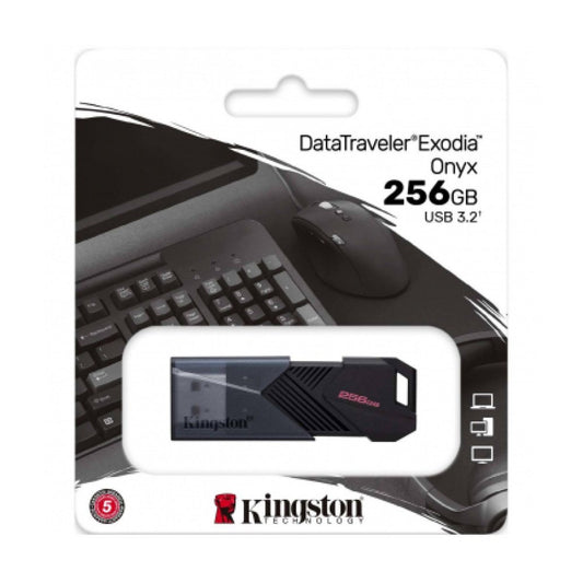 Pendrive 256GB Kingston 3.2 Cyan - Onyx
