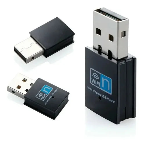 Adaptador WiFi USB Nano 300Mbps 2.4GHz 802.11