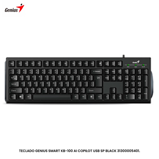 Teclado Genius KB 100 Smart USB Black