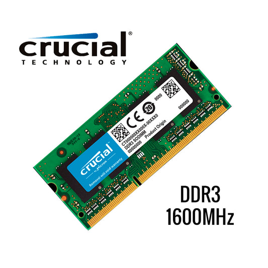 Mem Ddr3 4gb 1600Mhz Crucial