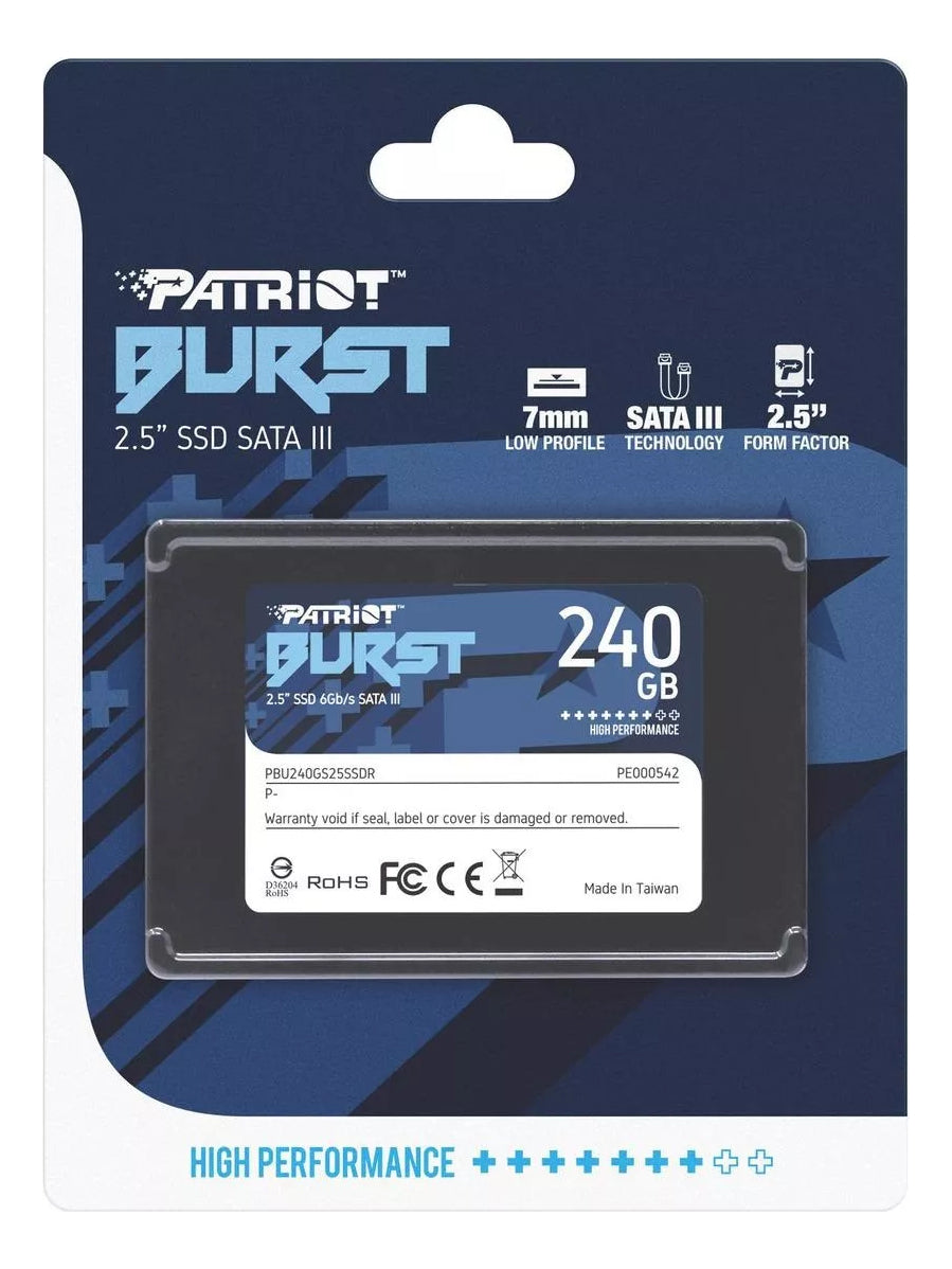 Ssd 240gb Solido Patriot