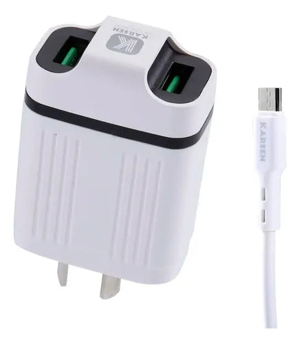 Cargador Micro Usb 3.1A 2 Puerto Usb BRANDON
