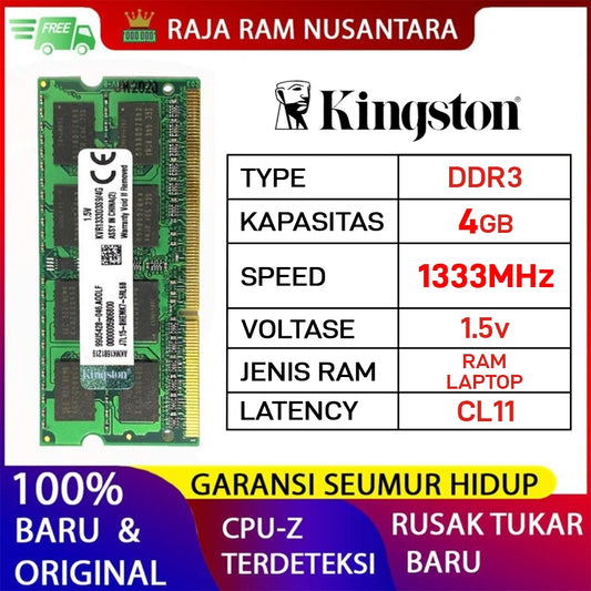 Sodimm Ddr3 4gb 1333Mhz Kingston