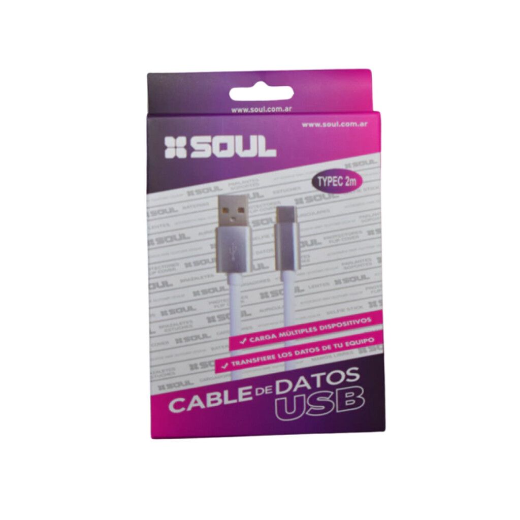 Cable Soul Usb a Usb C 2Mts