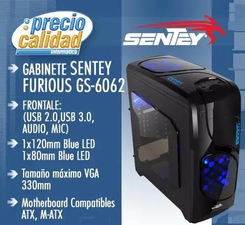 Gabinete Sentey GS6062 / Z10 S/FUENTE