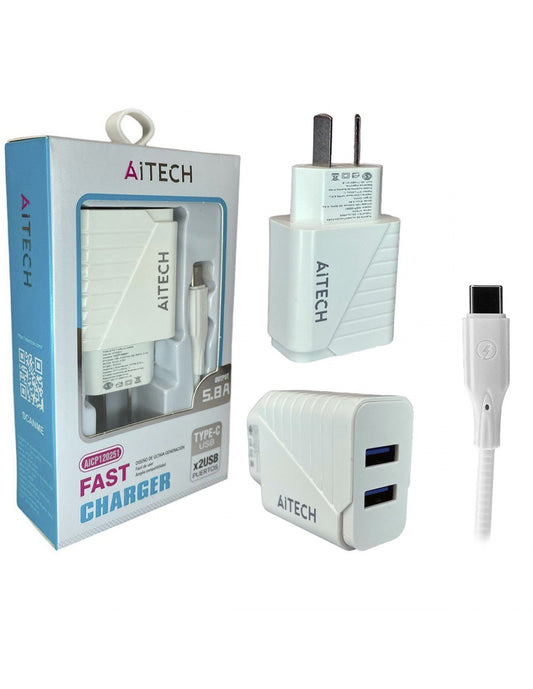 Cargador Tipo C AiTech 2.1a