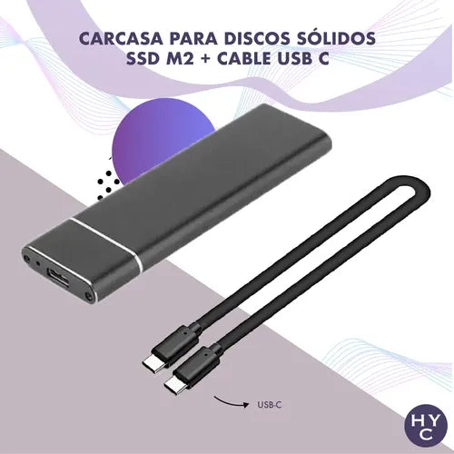 Carry Disk M2 Usb 3.5 y Usb c Hembra