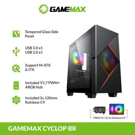 Gabinete GameMax Cyclops Rgb