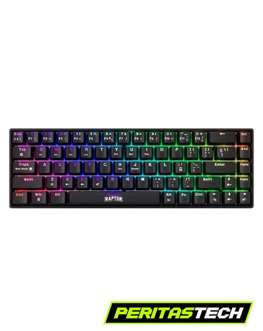 Teclado Raptor Fireclaw M68 Mecanico Wireless RGB 60%