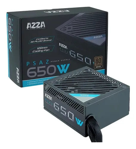 Fuente 650w Azza 80 Plus Bronze