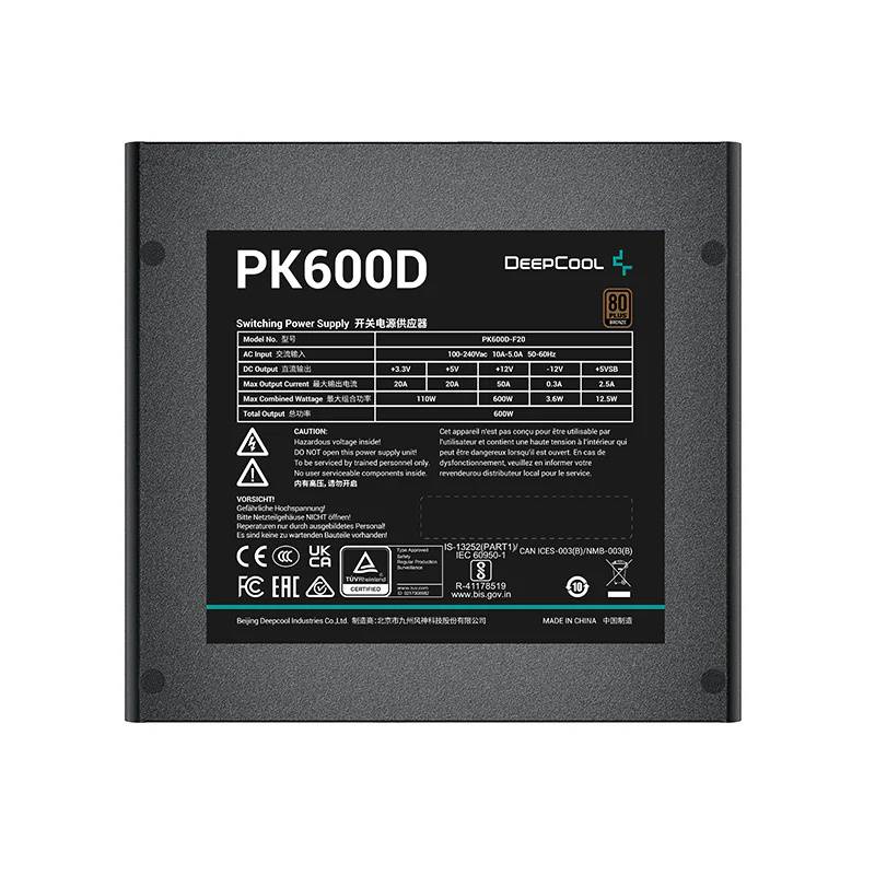 Fuente 600w Deepcool 80 Plus Bronze