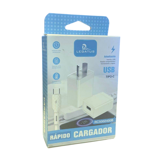 Cargador Legatus RC12002800A Usb c a Usb Iphone