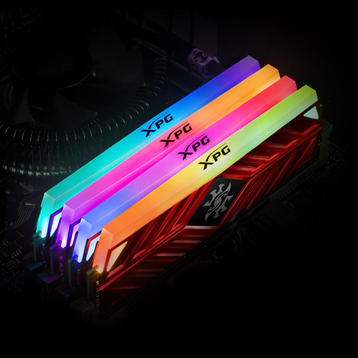 Mem Ddr4 8gb 3200Mhz Adata Xpg Gamer D41 Red
