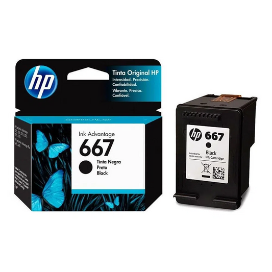 Cartucho Hp 667 Negro Original
