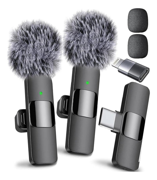 Microfono Corbatero Wireless USB C y Iphone K9