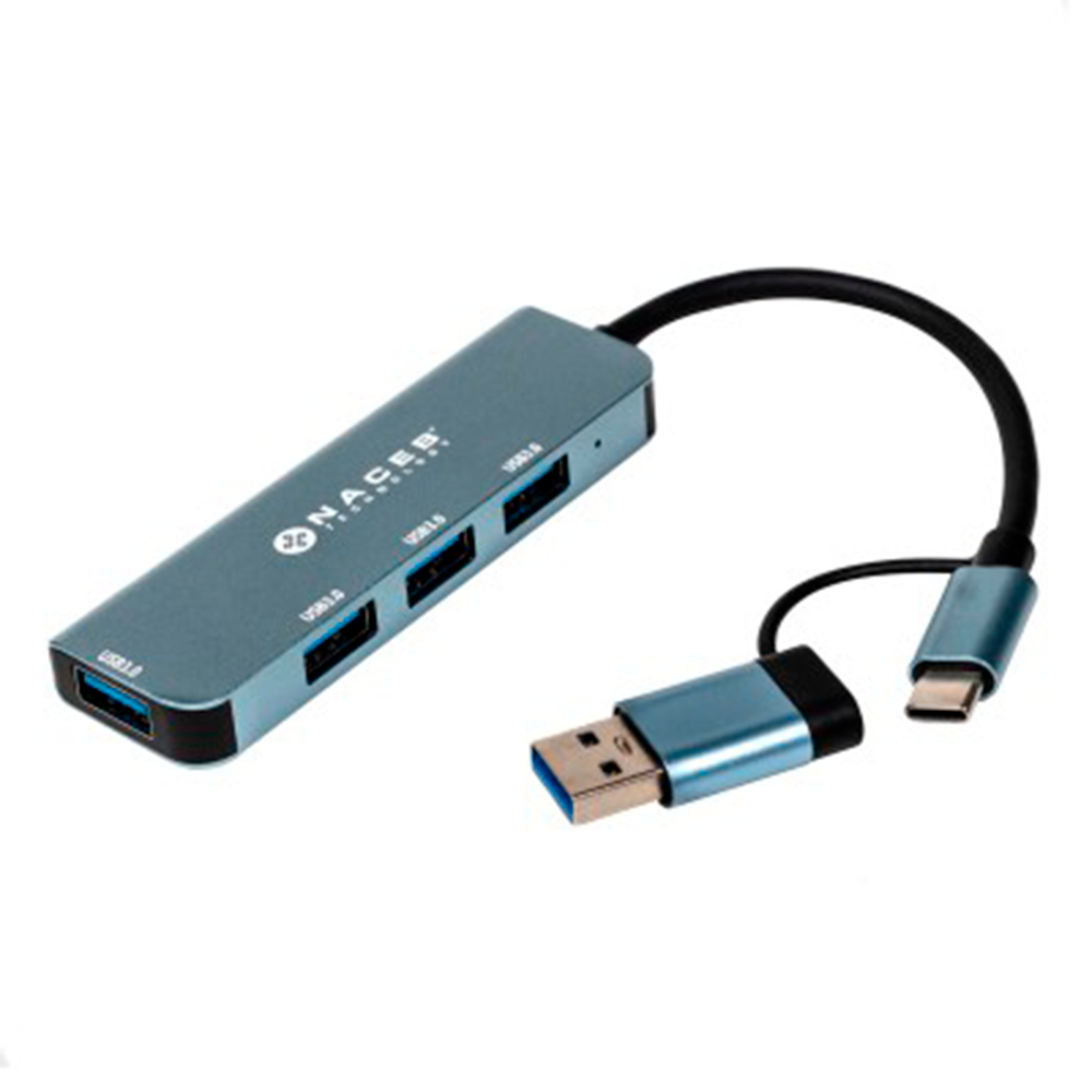 Hub Usb c a 4 Puertos Usb 3.0 SAS 18219