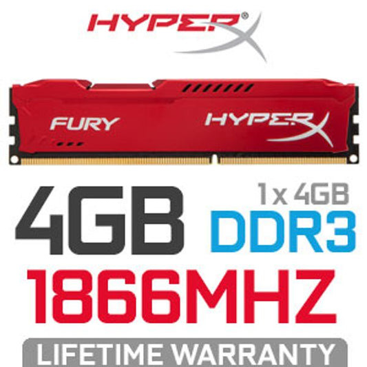 Mem Ddr3 4gb 1866mhz Hyper Fury