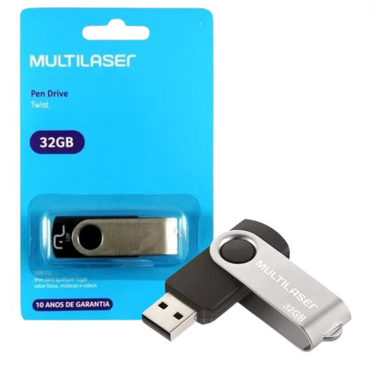 Pendrive 32gb Multilaser 2.0