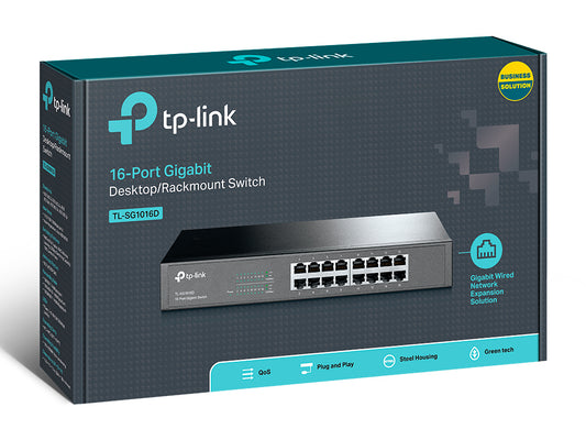 Switch 16 puertos tp-link 1016d 10/100 mbps