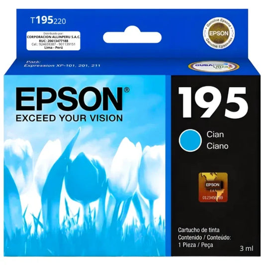 Cart Epson 195 Cyan Alt