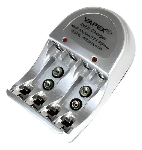 Cargador de Pilas Vapex P/ AA/ AAA/ 9v