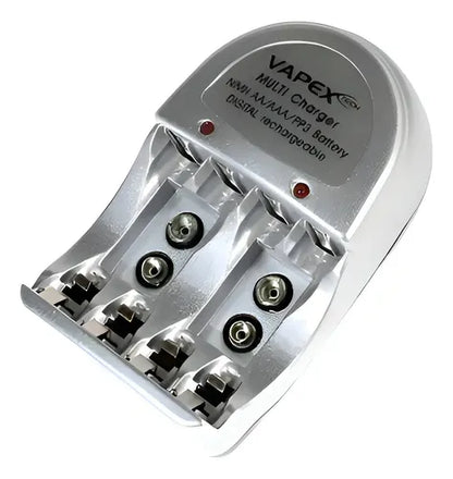 Cargador de Pilas Vapex P/ AA/ AAA/ 9v