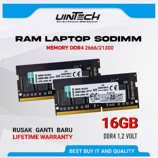 Sodimm Ddr4 16gb 2666Mhz Kingston