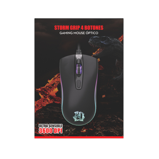 Mouse Raptor Storm Grip 4 botones