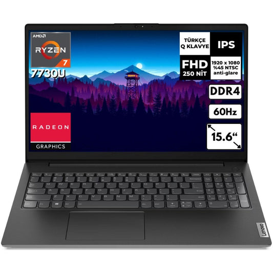 Notebook Lenovo 15,6" Ryzen 7 7730U / 8GB / ssd 512