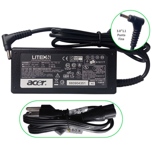 Cargador Acer Aspire 19v 2.37a