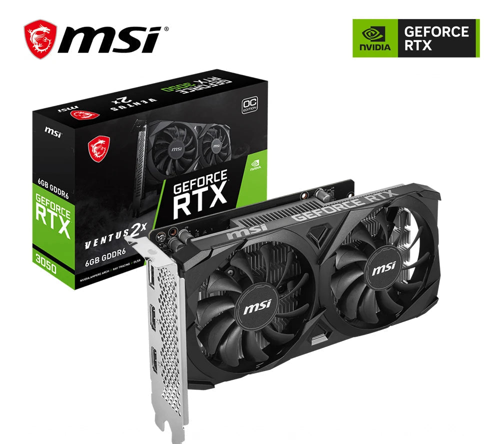 VGA 6GB RTX 3050 MSI VENTUS 2X 6G OC
