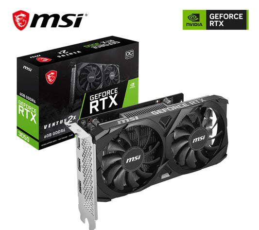 VGA 6GB RTX 3050 MSI VENTUS 2X 6G OC
