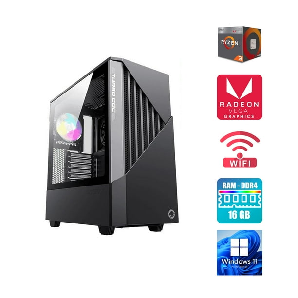 Cpu Gamemax Ryzen 3 2200g + Ram 8gb + Ssd 480gb + Vga 1650 4gb + 500w