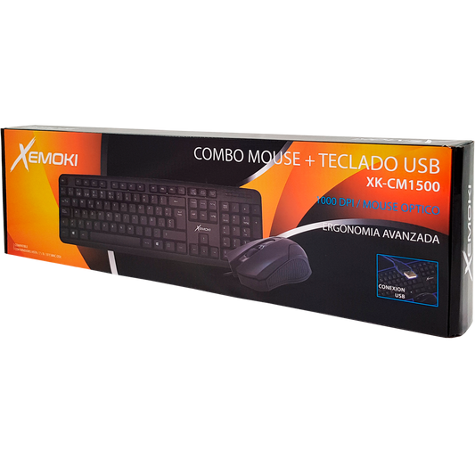 Teclado y Mouse Xemoki XK-CM 1500 Usb
