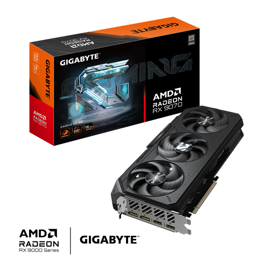 VGA 16GB RX 9070 GIGABYTE GAMING OC 16GB