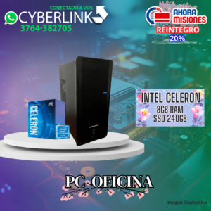 PC INTEL CELERON– DDR4 8GB – SSD 240GB