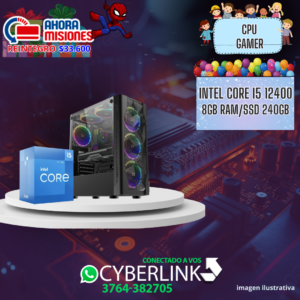 PC INTEL i5 12400 – DDR4 8GB – SSD 240GB