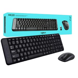 Tec + Mouse Logitech MK220 Wireless Black